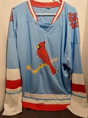 St. Louis Cardinals Hockey Jersey Sweater St Louis Blues Mlb Baseball Jersey